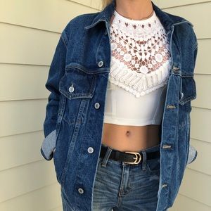 Oversized jean jacket!